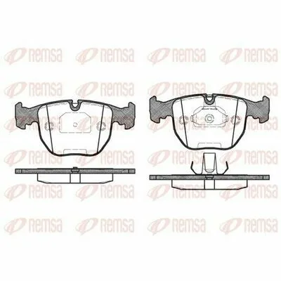REMSA 0596.00 Kit Pastiglie Freno, Freno a Disco Saldi