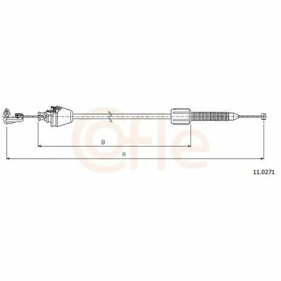 Reso Gratuito COFLE 11.0271 Cavo Acceleratore