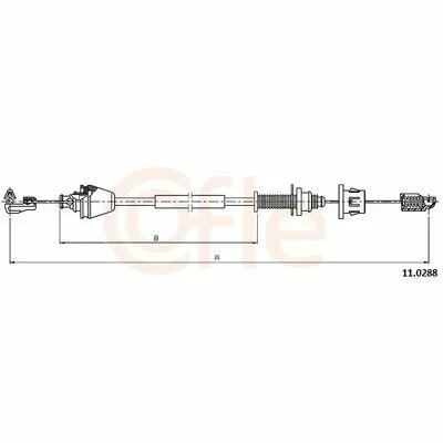 Direttamente Dal Produttore COFLE 11.0288 Cavo Acceleratore