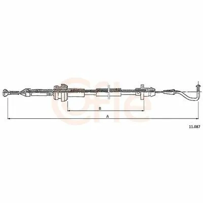 Prezzo Conveniente COFLE 11.087 Cavo Acceleratore