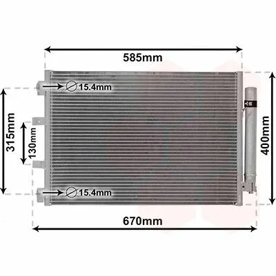 VAN WEZEL 18005487 Condensatore, Climatizzatore Spedito Oggi
