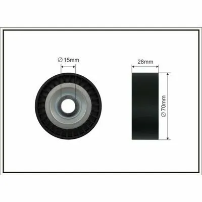 Sconto CAFFARO 180-87 Galoppino/Guidacinghia, Cinghia Poly-V