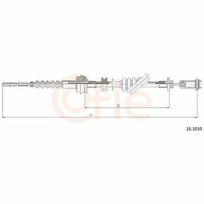 COFLE 18.3010 Cavo Comando, Comando Frizione Must-Have