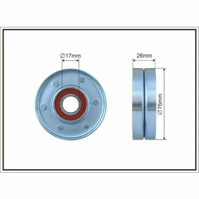 Compra Oggi Stesso CAFFARO 184-00 Galoppino/Guidacinghia, Cinghia Poly-V