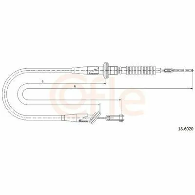 Offerta Speciale COFLE 18.6020 Cavo Comando, Comando Frizione