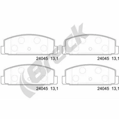 BRECK 24045 00 704 00 Kit Pastiglie Freno, Freno a Disco Offerta Limitata