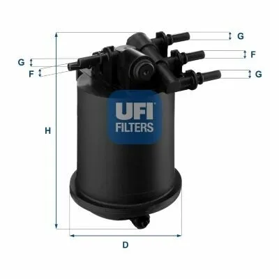 Compra Oggi Stesso UFI 24.086.00 Filtro Carburante