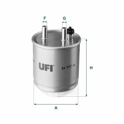 Affare UFI 24.117.00 Filtro Carburante