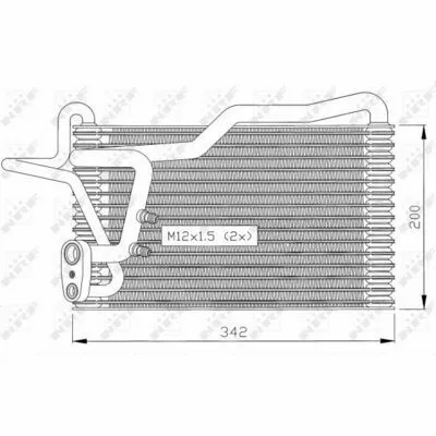 Reso Gratuito NRF 36036 Evaporatore, Climatizzatore