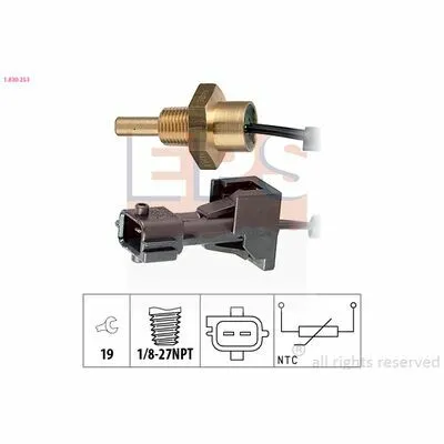 Ultime Pezzi EPS Made in Italy - OE Equivalent 1.830.253 Sensore, Temperatura Refrigerante