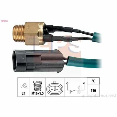 Esclusivo EPS Made in Italy - OE Equivalent 1.840.055 Sensore, Temperatura Refrigerante