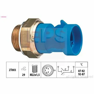 EPS Made in Italy - OE Equivalent 1.850.622 Sensore, Temperatura Refrigerante Esclusivo