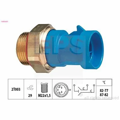 Nuovo Arrivo EPS Made in Italy - OE Equivalent 1.850.653 Sensore, Temperatura Refrigerante