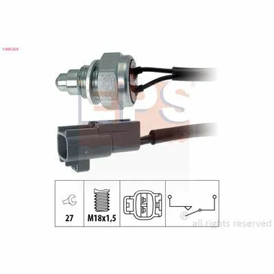 EPS Made in Italy - OE Equivalent 1.860.259 Interruttore, Luce di Retromarcia Offerta Lampo