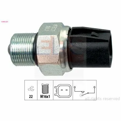 Consegna Rapida EPS Made in Italy - OE Equivalent 1.860.321 Interruttore, Luce di Retromarcia