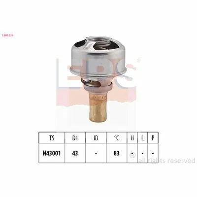 Offerta Limitata EPS Made in Italy - OE Equivalent 1.880.226 Termostato, Refrigerante