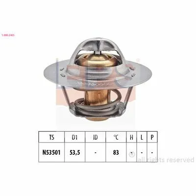 Ultimissimo Modello EPS Made in Italy - OE Equivalent 1.880.240S Termostato, Refrigerante