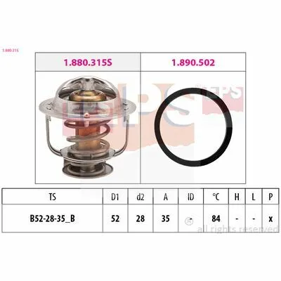 EPS Made in Italy - OE Equivalent 1.880.315 Termostato, Refrigerante Occasione