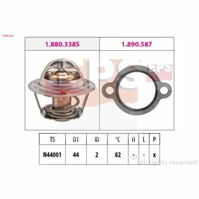 Nuova Collezione EPS Made in Italy - OE Equivalent 1.880.368 Termostato, Refrigerante