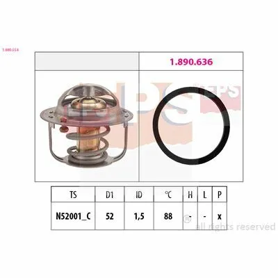 EPS Made in Italy - OE Equivalent 1.880.554 Termostato, Refrigerante Sconto