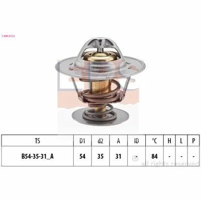 Ultime Pezzi EPS Made in Italy - OE Equivalent 1.880.612S Termostato, Refrigerante