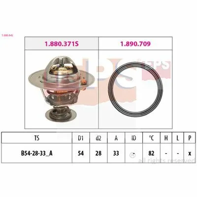 Prezzo Basso EPS Made in Italy - OE Equivalent 1.880.845 Termostato, Refrigerante