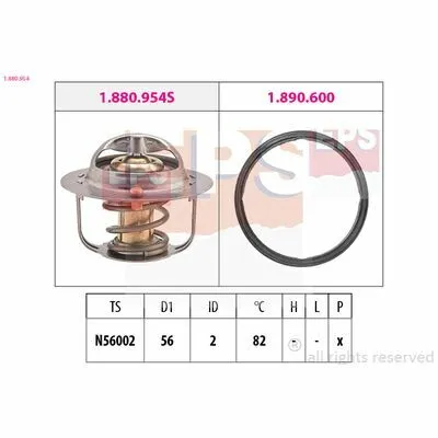 Esclusivo EPS Made in Italy - OE Equivalent 1.880.954 Termostato, Refrigerante