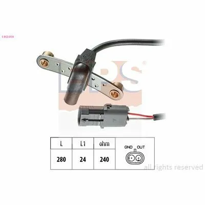 Pagamento Sicuro EPS Made in Italy - OE Equivalent 1.953.019 Generatore di Impulsi, Albero a Gomiti
