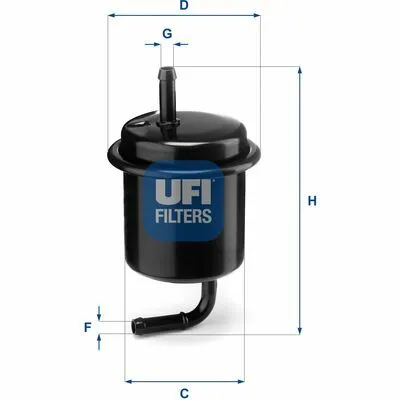 UFI 31.801.00 Filtro Carburante Prezzo Di Fabbrica