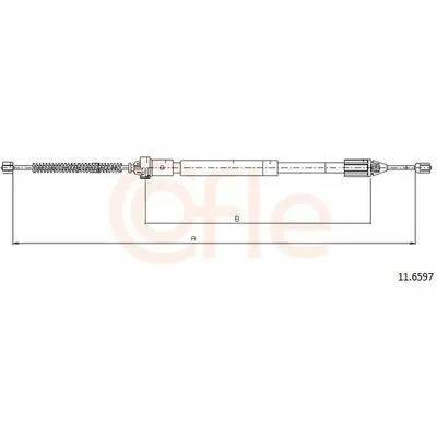 COFLE 11.6597 Cavo Comando, Freno Stazionamento Prezzo Ridotto