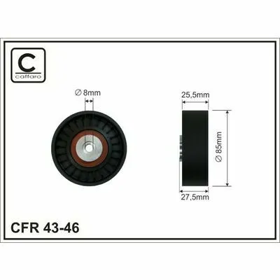 CAFFARO 43-46 Galoppino/Guidacinghia, Cinghia Poly-V Super Prezzo