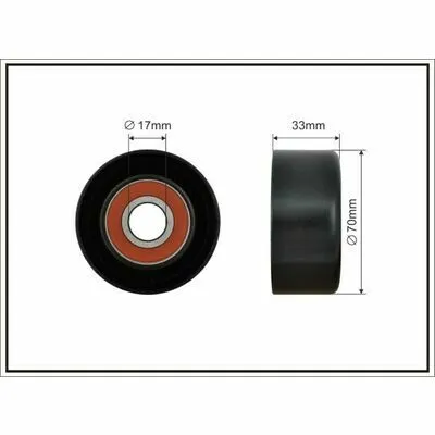 CAFFARO 438-99 Galoppino/Guidacinghia, Cinghia Poly-V Professionale