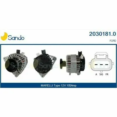 Pagamento Sicuro SANDO Brand New HQ 2030181.0 Alternatore