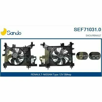 Ultimissimo Modello SANDO Brand New HQ SEF71031.0 Ventola, Raffreddamento Motore