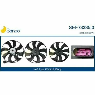 Prezzo Basso SANDO Brand New HQ SEF73335.0 Ventola, Raffreddamento Motore