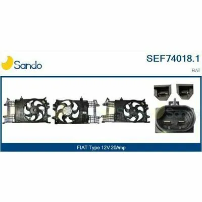 Must-Have SANDO Genuine SEF74018.1 Ventola, Raffreddamento Motore