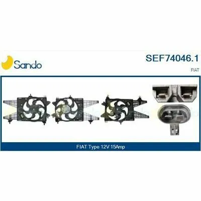 Professionale SANDO Genuine SEF74046.1 Ventola, Raffreddamento Motore