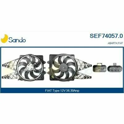Occasione Imperdibile SANDO Brand New HQ SEF74057.0 Ventola, Raffreddamento Motore