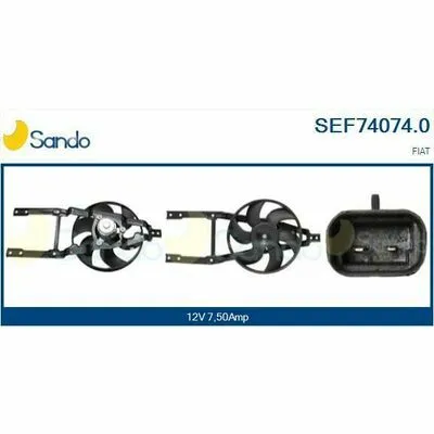 Promo Stagionale SANDO Brand New HQ SEF74074.0 Ventola, Raffreddamento Motore