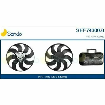 Promozione Esclusiva SANDO Brand New HQ SEF74300.0 Ventola, Raffreddamento Motore