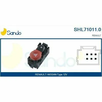 SANDO Brand New HQ SHL71011.0 Interruttore, Lampeggiatore d‘Emergenza Più Venduto