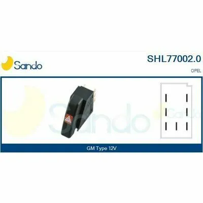 SANDO Brand New HQ SHL77002.0 Interruttore, Lampeggiatore d‘Emergenza Spedito Oggi
