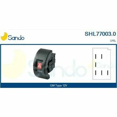 Scelto Dai Clienti SANDO Brand New HQ SHL77003.0 Interruttore, Lampeggiatore d‘Emergenza
