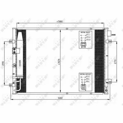 Prezzo Scontato NRF EASY FIT 35515 Condensatore, Climatizzatore