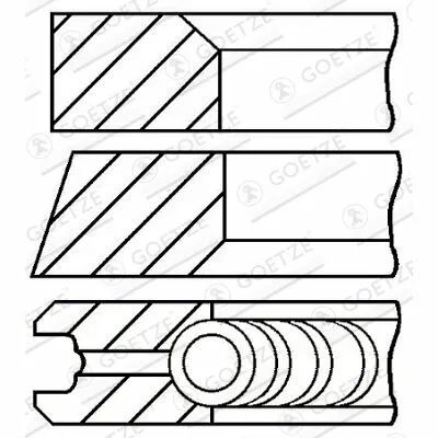 Di Tendenza GOETZE ENGINE 08-109507-00 Fascia Elastica