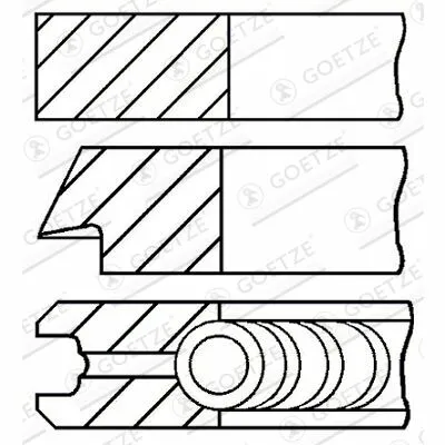 Super Prezzo GOETZE ENGINE 08-112400-00 Fascia Elastica