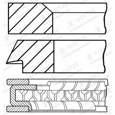 Ultima Occasione GOETZE ENGINE 08-133200-10 Fascia Elastica