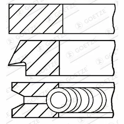 Saldi GOETZE ENGINE 08-304200-00 Fascia Elastica