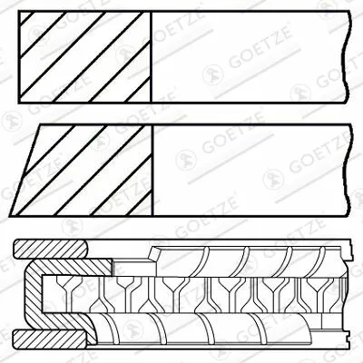 GOETZE ENGINE 08-374400-00 Fascia Elastica Bestseller