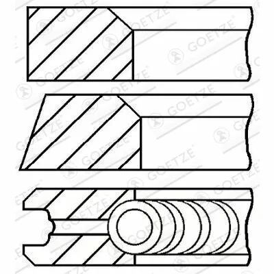 GOETZE ENGINE 08-405211-00 Fascia Elastica Novità